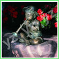 bronze lovely child tiered fountain statue for garden decoration